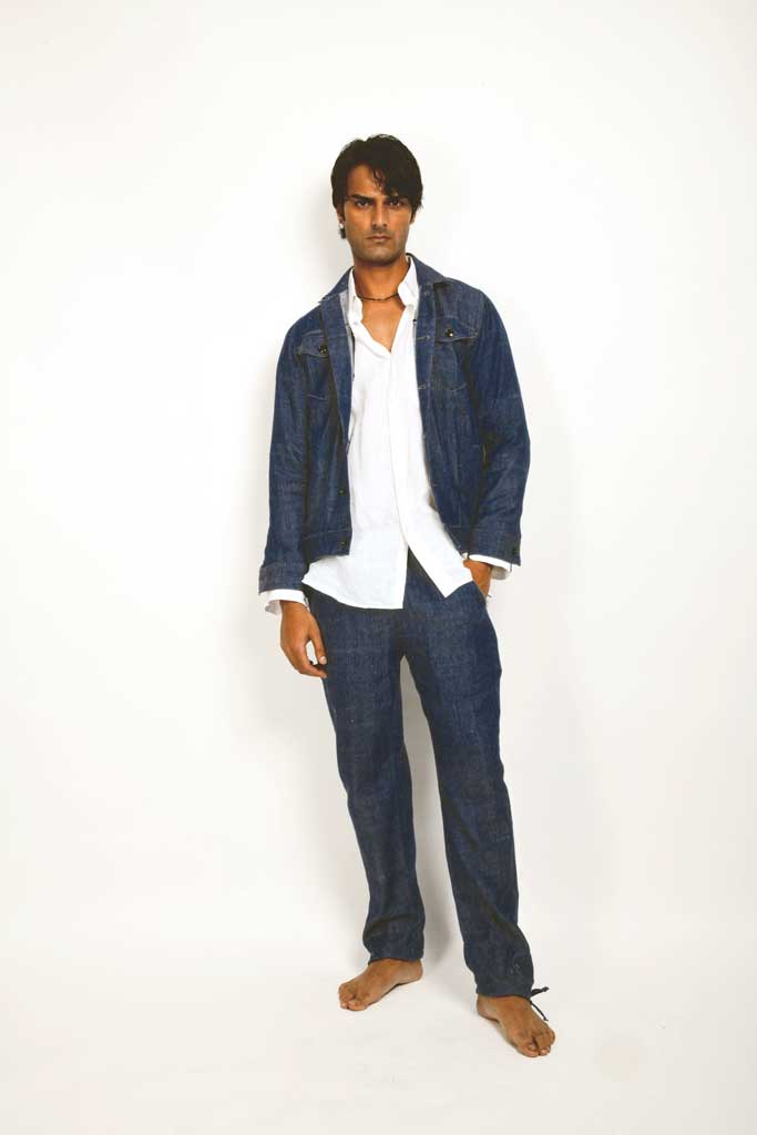 Handwoven Classic Cotton Jacket | Selvedge Indigo Denim