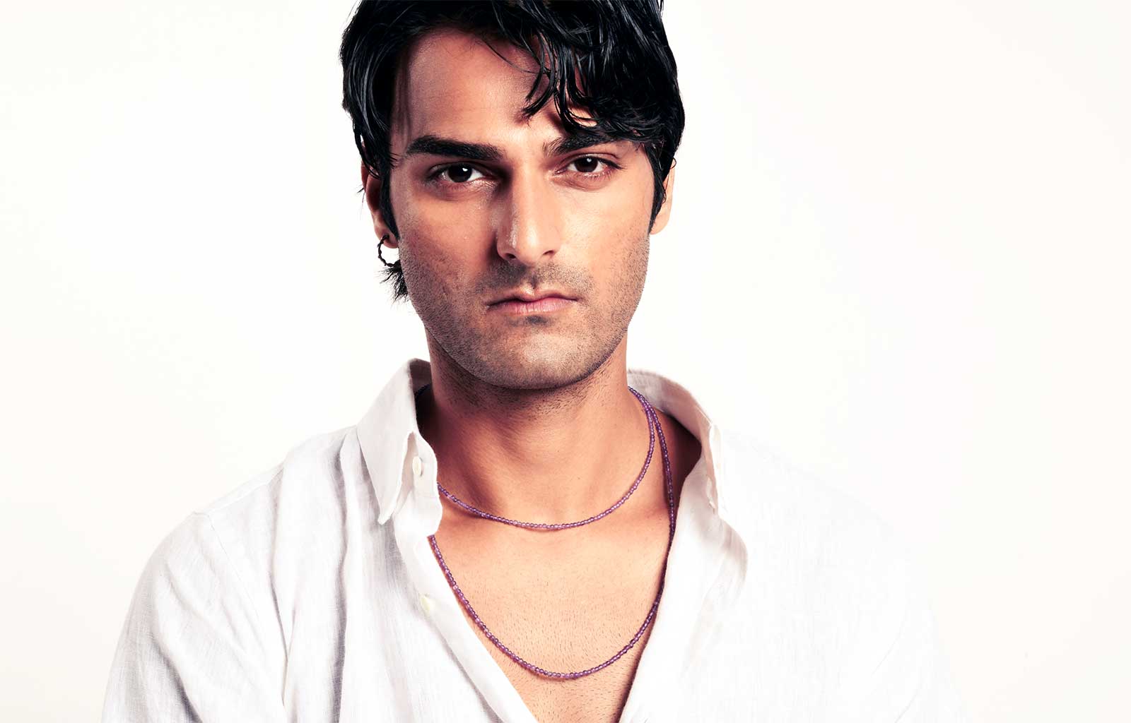 Raw Amethyst Love Beads Necklace | Hand-Ground | Soft Purple