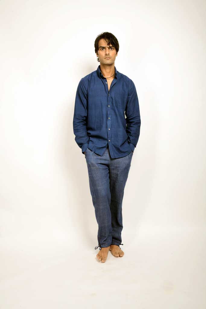 Handwoven Denim Work Shirt | Blue Selvedge Upgraded Classic