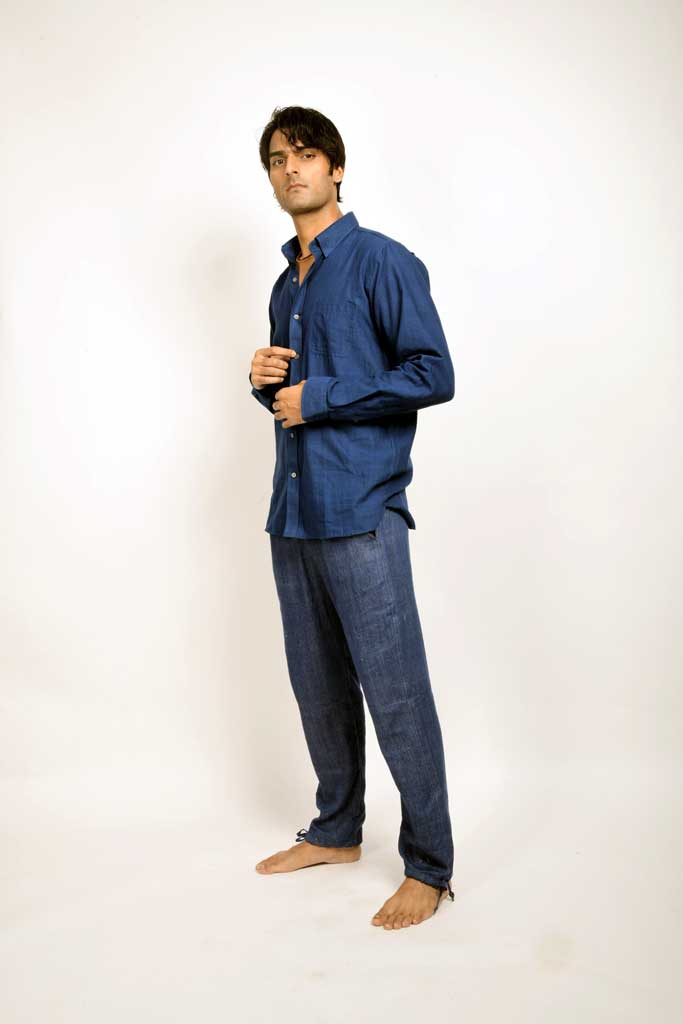 Handwoven Denim Work Shirt | Blue Selvedge Upgraded Classic