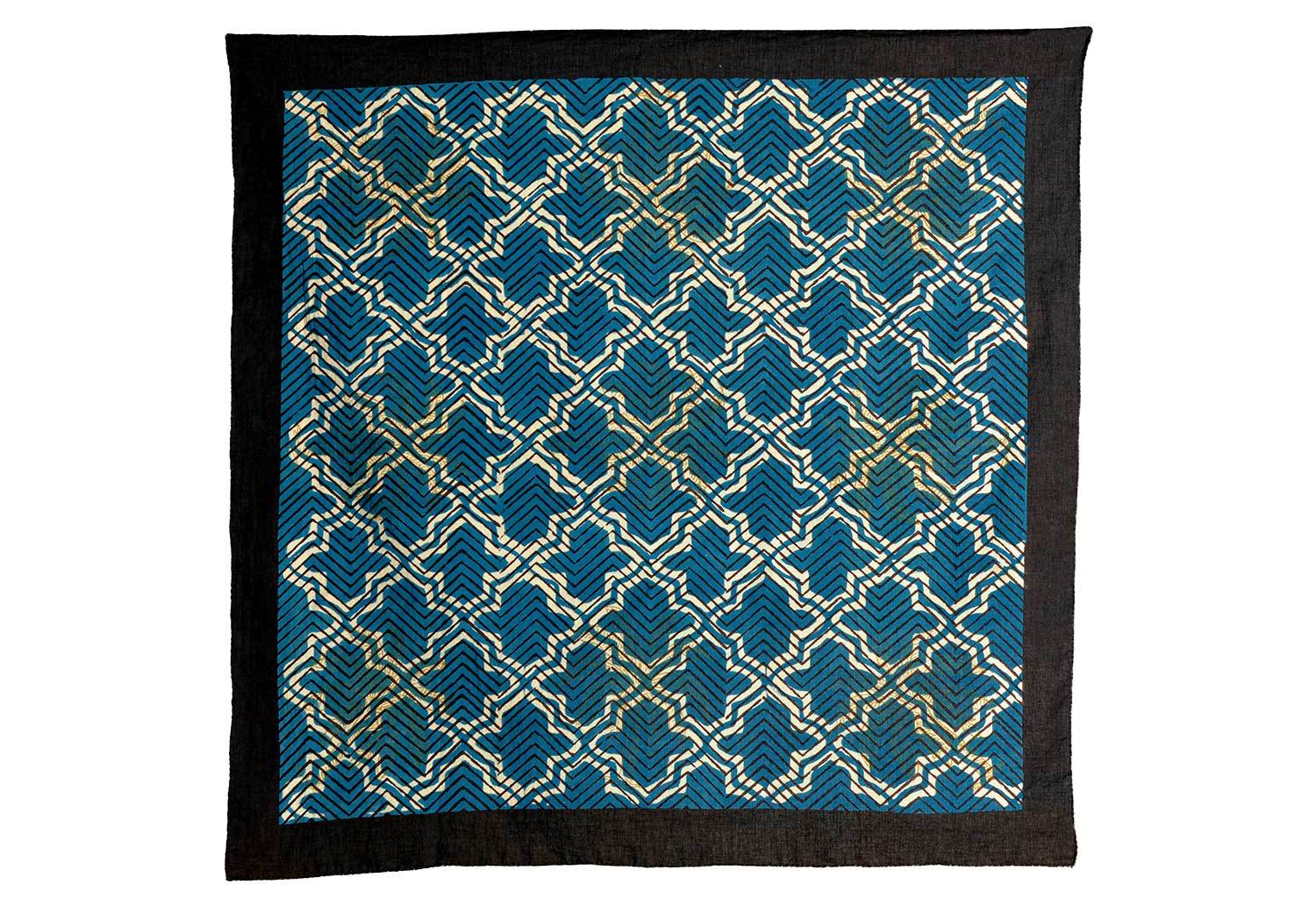 Natural Bandana | Moroccan Design | Hand Block Printed