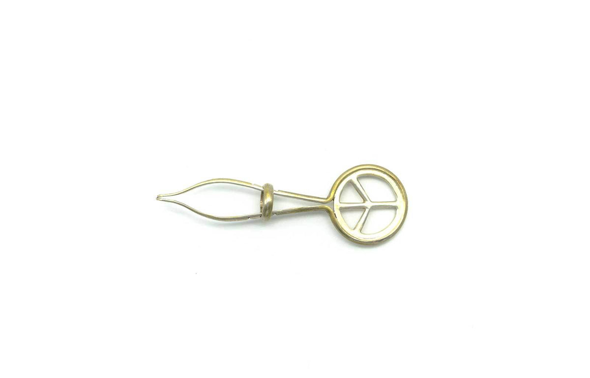 Peace Sign  Sterling Silver Roach Clip