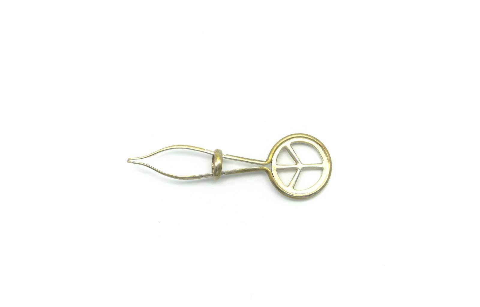 Peace Sign | Sterling Silver Roach Clip