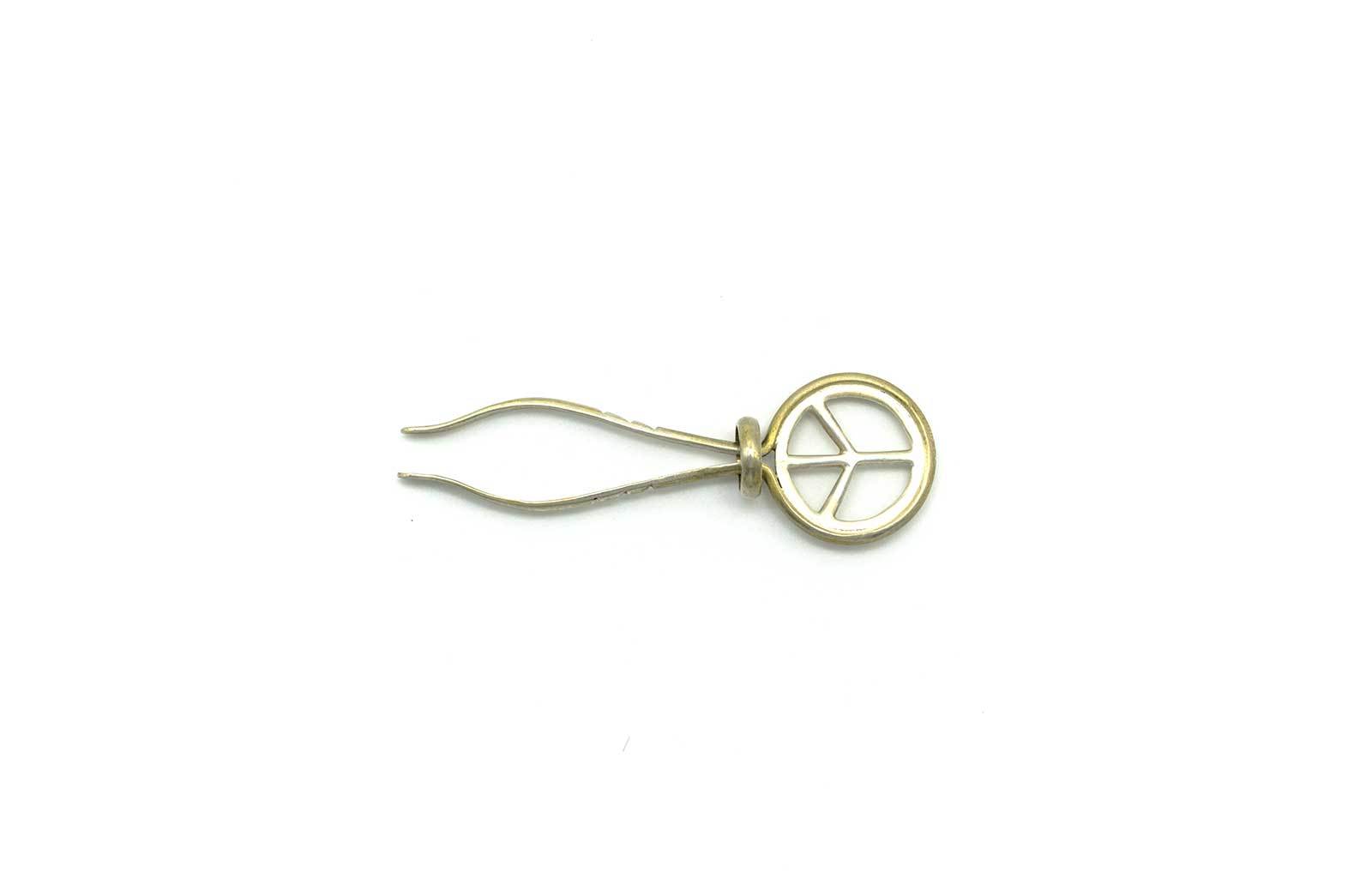 Peace Sign | Sterling Silver Roach Clip