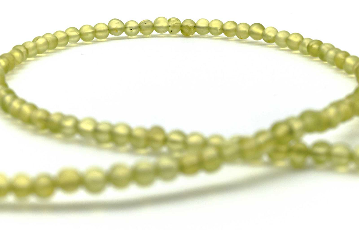 Peridot Love Beads Necklace | Hand-Ground Green Gems