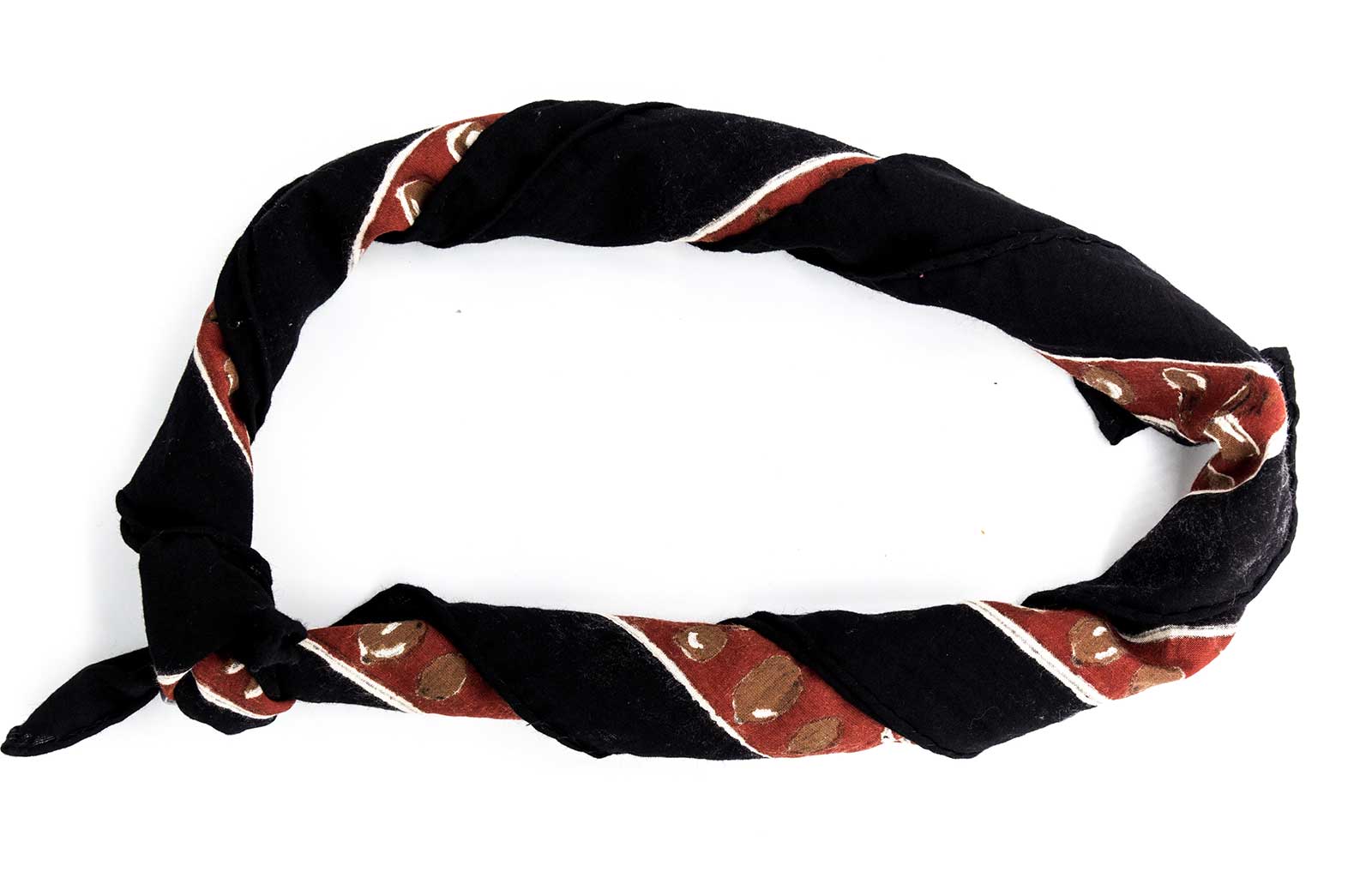 Red Madder Cannabis Bandana | Block Printed | Natural Dyes