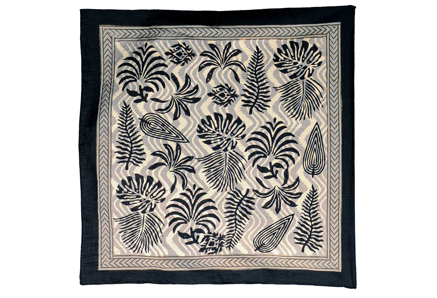 Tropical Art Bandana | Block Printed | Kashish Natural Dye