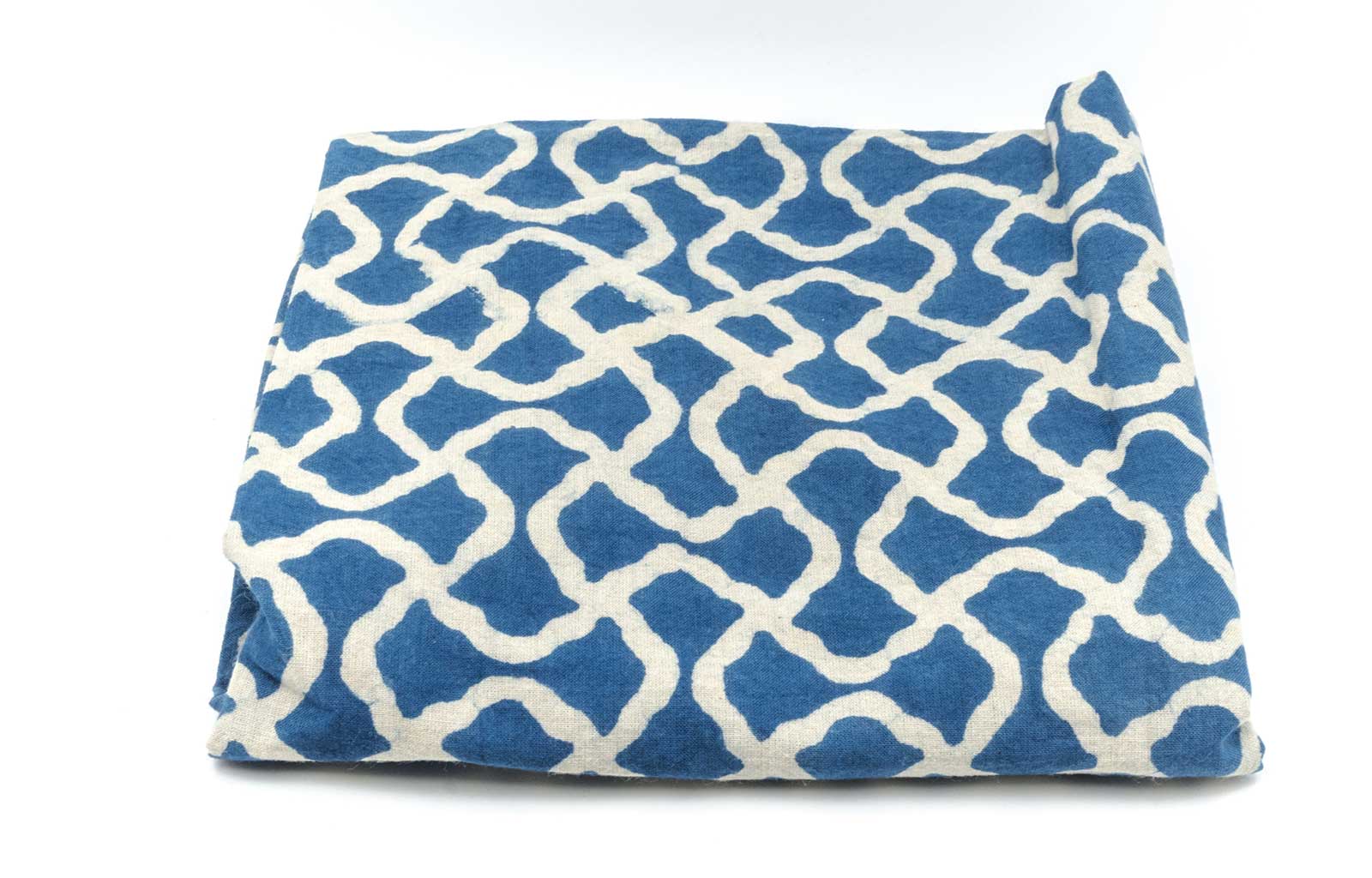 Natural Dye Bandana | Shimmering Blue Design | Block Printed